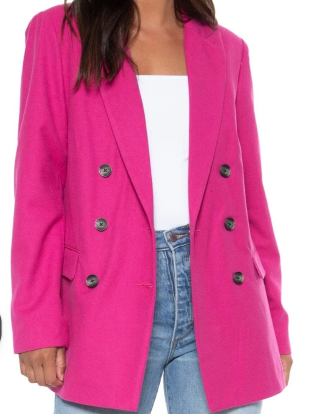Ex Boyfriend Blazer in Fuschia